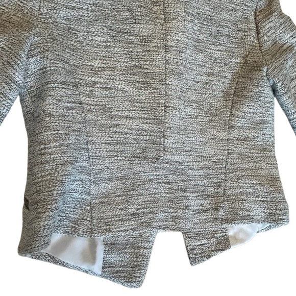 Banana Republic Factory Women's Moto Jacket Tweed Blazer White Black, 2P RN54023 - Picture 6 of 11